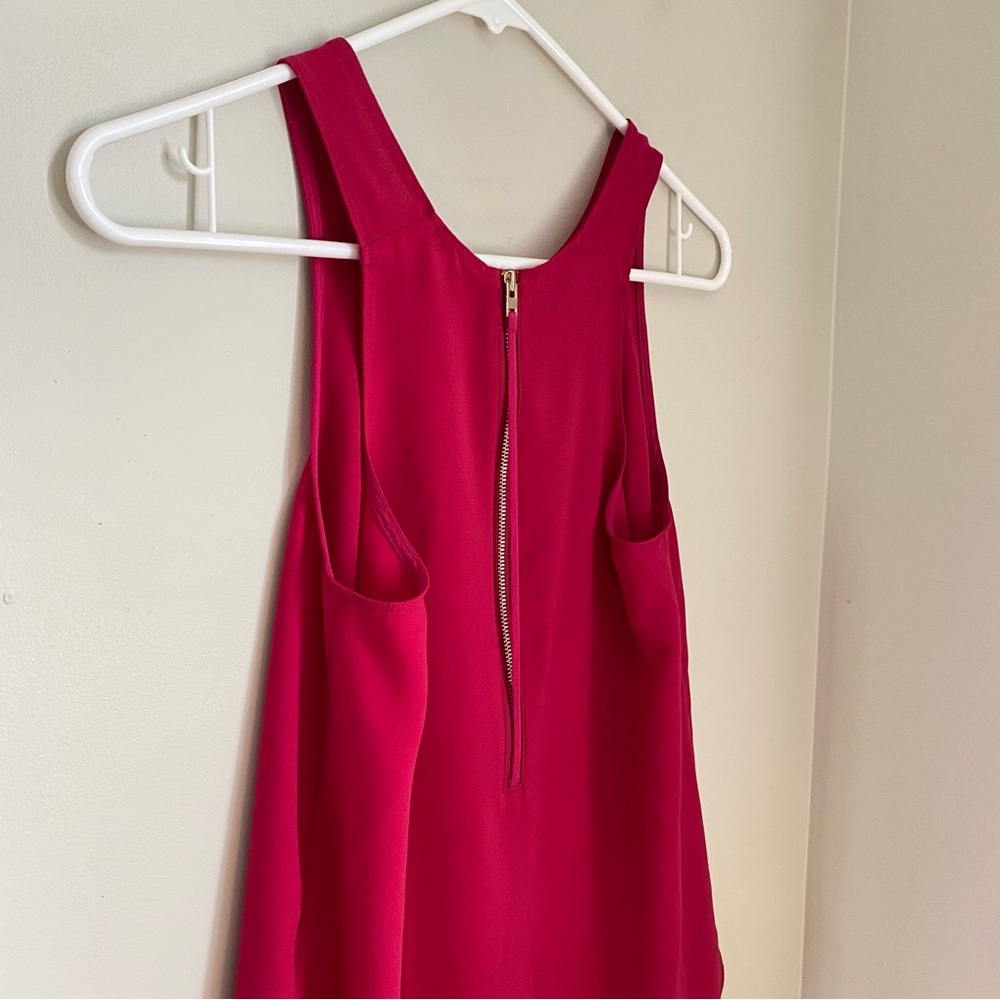 Aritzia Wilfred Sevres Fuchsia Pink Sleeveless Blouse Top Size XXS - Picture 5 of 10